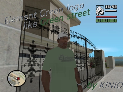 ELEMENT GREEN LOGO T-SHIRT